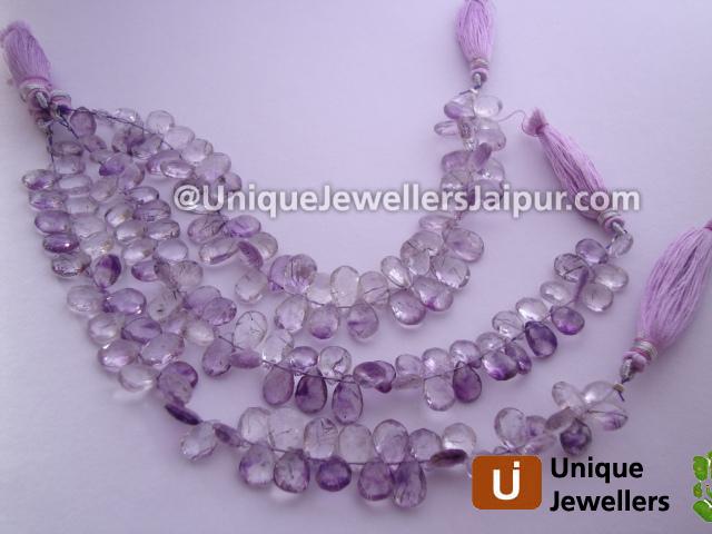 Moss Amethyst Fac Pear Beads